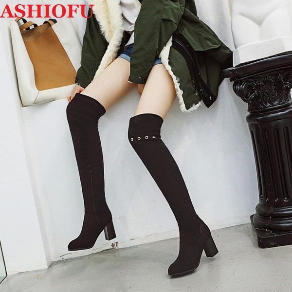 boots ashiofu wholesale 2021 handmade women's chunky heels fisheyes-deco party over knee evening fashion long, Black
boots ashiofu wholesale 2021 handmade women's chunky heels fisheyes-deco party over knee evening fashion long, Black