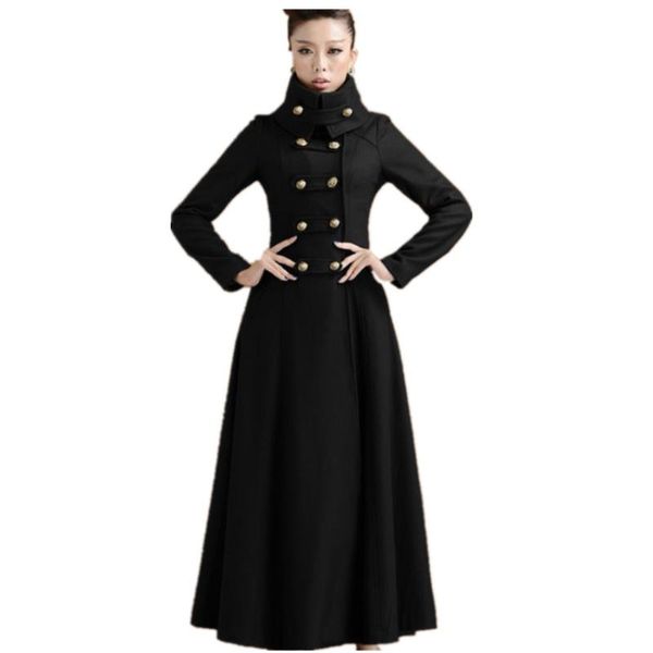 women's wool & blends plus size 3xlwomen woolen coat stand collar slim military style x-long black bouble breasted
women's wool & blends plus size 3xlwomen woolen coat stand collar slim military style x-long black bouble breasted