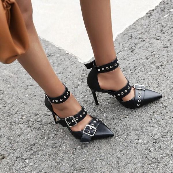 sandals 2021 net red same high heels women's fashion personalized thin heel pointed roman shoes, Black
sandals 2021 net red same high heels women's fashion personalized thin heel pointed roman shoes, Black