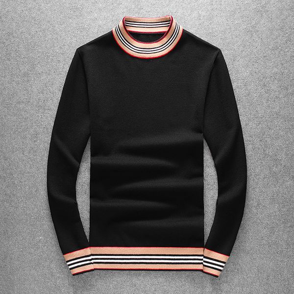 boutique sweater 2021 boys autumn winter men's t-shirt stripe splicing korean round neck, White;black
boutique sweater 2021 boys autumn winter men's t-shirt stripe splicing korean round neck, White;black