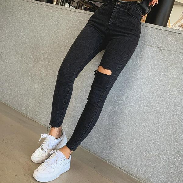 women's jeans 2021 high waist tassel ripped holes denim pants female trousers black skinny pencil women my1828, Blue
women's jeans 2021 high waist tassel ripped holes denim pants female trousers black skinny pencil women my1828, Blue