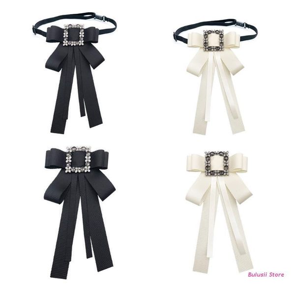 neck ties women vintage rhinestone buckle bow tie brooch luxury jewelry uniform shirt collar pin long ribbon bowknot necktie axyd, Blue;purple
neck ties women vintage rhinestone buckle bow tie brooch luxury jewelry uniform shirt collar pin long ribbon bowknot necktie axyd, Blue;purple