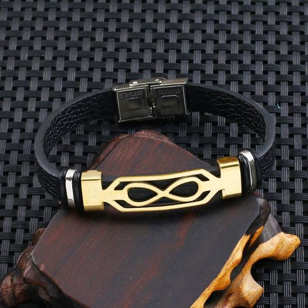 charm bracelets 2021 fashion jewelry stainless steel infinity pattern bracelet vintage cuff bangles leather men pulsera, Golden;silver
charm bracelets 2021 fashion jewelry stainless steel infinity pattern bracelet vintage cuff bangles leather men pulsera, Golden;silver