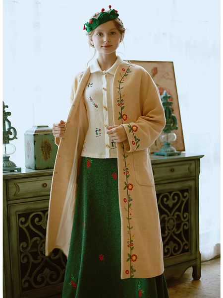 women's knits & tees autumn spring women casual loose oversize sweater overcoat ladies elegant camel flower embroidery all-match long k, White
women's knits & tees autumn spring women casual loose oversize sweater overcoat ladies elegant camel flower embroidery all-match long k, White