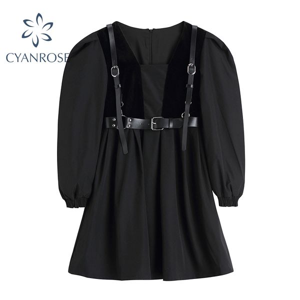black gothic punk black crop dress women long sleeve retro suspenders belt mini frocks streetwear square collar trendy lady 210417, Black;gray
black gothic punk black crop dress women long sleeve retro suspenders belt mini frocks streetwear square collar trendy lady 210417, Black;gray