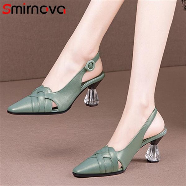 smirnova 2021 big size 42 genuine leather shoes women sandals classic dress party slingback high heels ladies, Black
smirnova 2021 big size 42 genuine leather shoes women sandals classic dress party slingback high heels ladies, Black