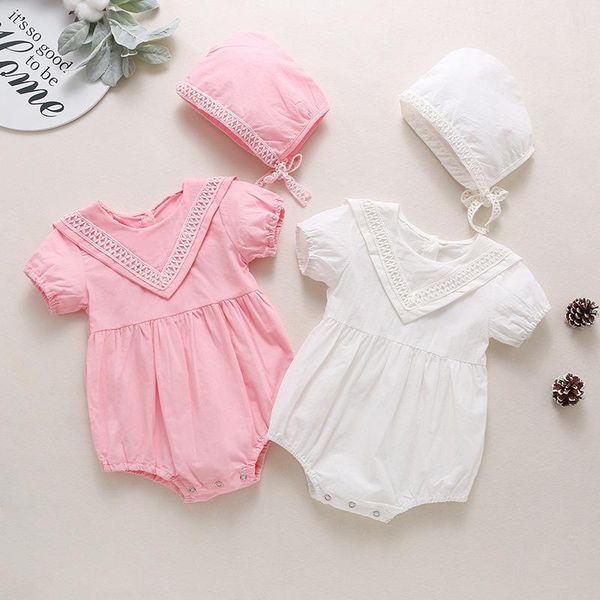 clothing sets pink summer outfits baby girl romper born clothes infant toddler 2pcs set with hat, White
clothing sets pink summer outfits baby girl romper born clothes infant toddler 2pcs set with hat, White