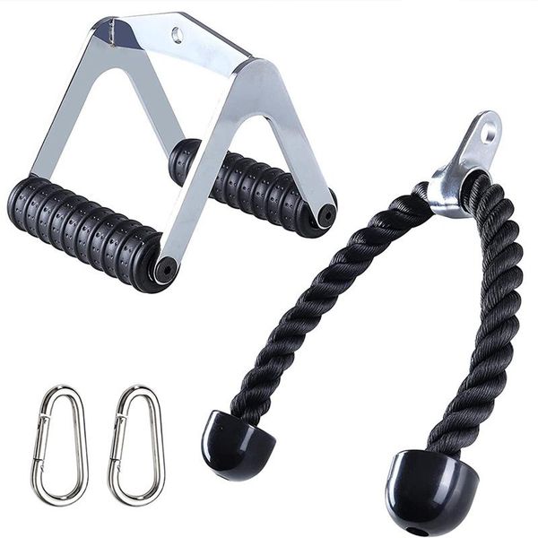 accessories lat pull down attachment, triceps press fitness cable attachment set with rope, non slip v-shaped handles
accessories lat pull down attachment, triceps press fitness cable attachment set with rope, non slip v-shaped handles