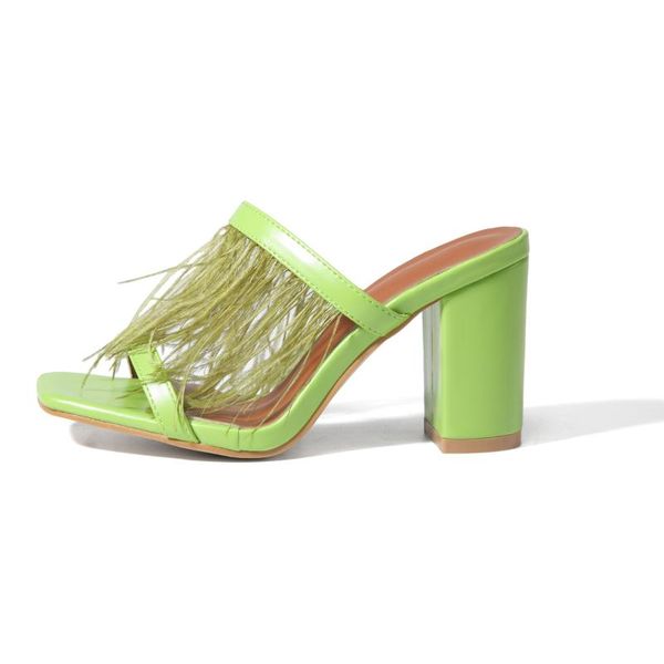 sandals summer 2021 women classics green tassel high heels ladies fashion slip on thin size 36-42, Black
sandals summer 2021 women classics green tassel high heels ladies fashion slip on thin size 36-42, Black