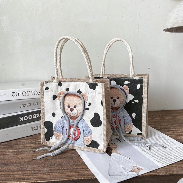 women's handbag canvas ladies shoulder bag bear cartoon design storage 2021 girl female shopping bags
women's handbag canvas ladies shoulder bag bear cartoon design storage 2021 girl female shopping bags