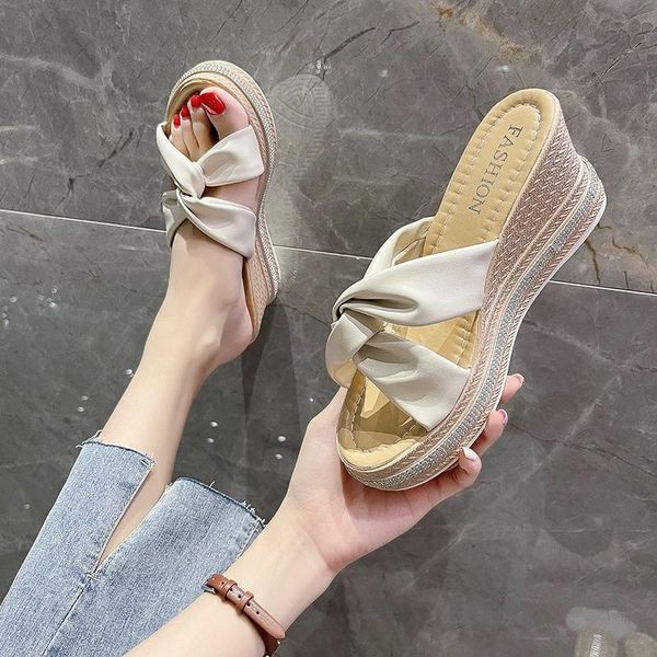 slippers wedges high heel gladiator sandalias platform shoes woman sandals slip on slides vocation muller for women 2021, Black
slippers wedges high heel gladiator sandalias platform shoes woman sandals slip on slides vocation muller for women 2021, Black