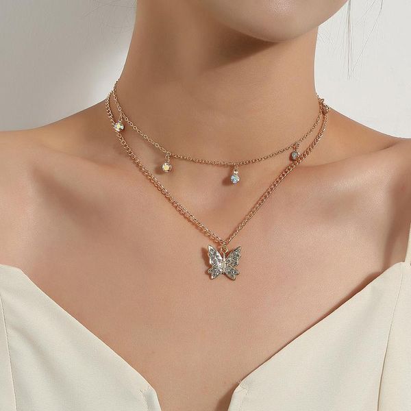 pendant necklaces vintage boho crystal choker rhinestones butterfly chain necklace for women gold silver color collar fashion jewelry gift
pendant necklaces vintage boho crystal choker rhinestones butterfly chain necklace for women gold silver color collar fashion jewelry gift