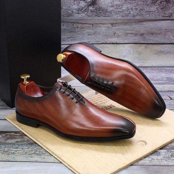 dress shoes european luxury mens oxford genuine leather whole cut handmade lace up business office formal men vt8m, Black
dress shoes european luxury mens oxford genuine leather whole cut handmade lace up business office formal men vt8m, Black
