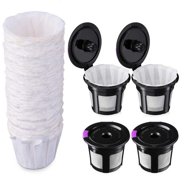 coffee filters reusable k cups with paper set, including 4 pack and 100 pcs for keurig 1.0 2.0
coffee filters reusable k cups with paper set, including 4 pack and 100 pcs for keurig 1.0 2.0