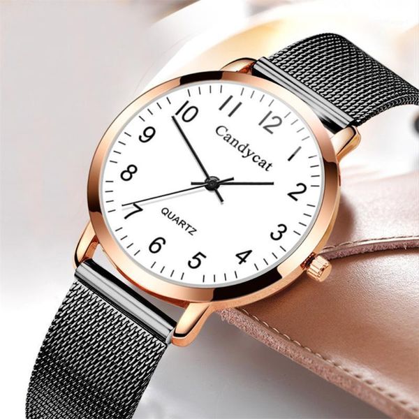 wristwatches classic strap women's watch stainless steel analog wrist ladies crystal dress mesh clock luxury zegarki damskie *m, Slivery;brown
wristwatches classic strap women's watch stainless steel analog wrist ladies crystal dress mesh clock luxury zegarki damskie *m, Slivery;brown