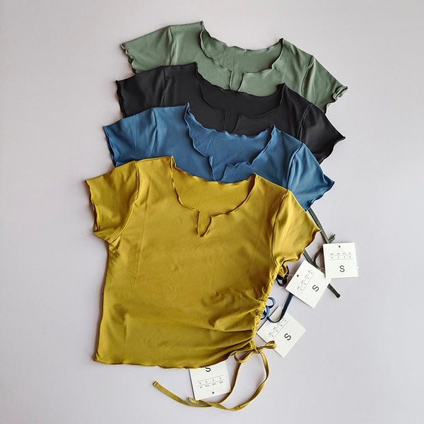 women outdoor self-cultivation irregular sports t-shirt running quick-drying fitness short-sleeved tight-fitting yoga outfit
women outdoor self-cultivation irregular sports t-shirt running quick-drying fitness short-sleeved tight-fitting yoga outfit