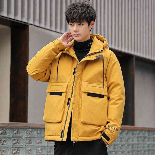 winter new fashion brand down jacket men's short youth student korean tooling, Black
winter new fashion brand down jacket men's short youth student korean tooling, Black