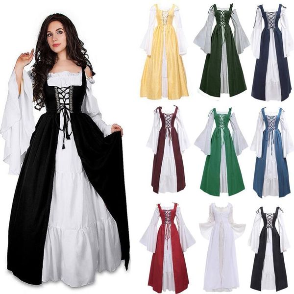 ethnic clothing vintage ladies bandage solid sling dress fashion women corset middeleeuwse retro party club elegant maxi dresses ropa mujer, Red
ethnic clothing vintage ladies bandage solid sling dress fashion women corset middeleeuwse retro party club elegant maxi dresses ropa mujer, Red