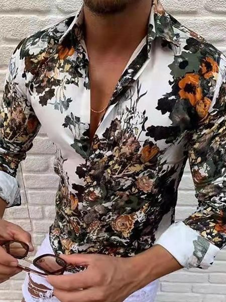 men's casual shirts summer mens floral print slim fit long sleeve hawaiian, White;black
men's casual shirts summer mens floral print slim fit long sleeve hawaiian, White;black