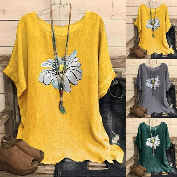 women's t-shirt women flower print t-shirts retro summer o neck short sleeve baggy oversize tee shirts femme clothing blusas mujer, White
women's t-shirt women flower print t-shirts retro summer o neck short sleeve baggy oversize tee shirts femme clothing blusas mujer, White