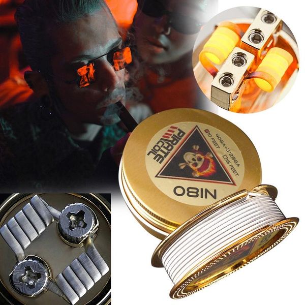 fashion accessories ni80 heating wire pirate 3 core clapton fancy for electronic cigarette 40ga+3*28 cell phone mounts & holders
fashion accessories ni80 heating wire pirate 3 core clapton fancy for electronic cigarette 40ga+3*28 cell phone mounts & holders