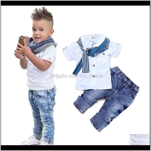 sets baby maternity drop delivery 2021 boy casual tshirtscarfjeans 3pc baby clothing set summer child kids costume for toddler boys clothes, White
sets baby maternity drop delivery 2021 boy casual tshirtscarfjeans 3pc baby clothing set summer child kids costume for toddler boys clothes, White