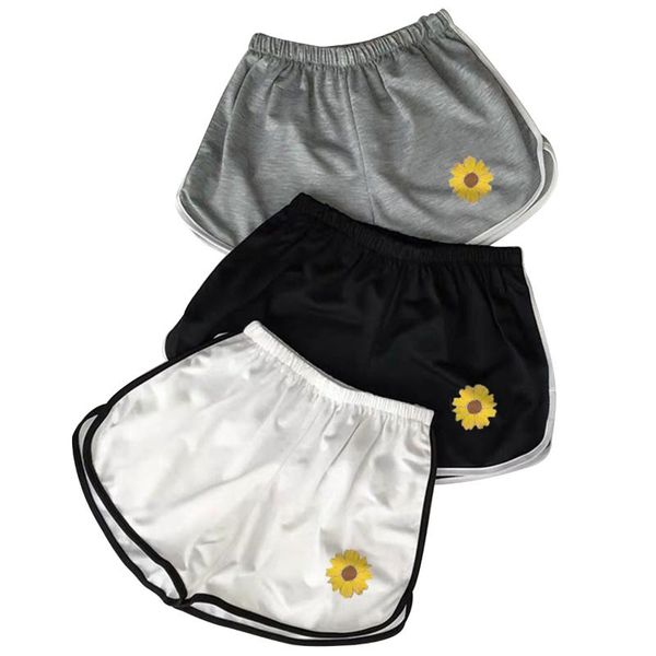 women's yoga elastic waist athletic shorts, high daisy running short pants shorts, White;black
women's yoga elastic waist athletic shorts, high daisy running short pants shorts, White;black