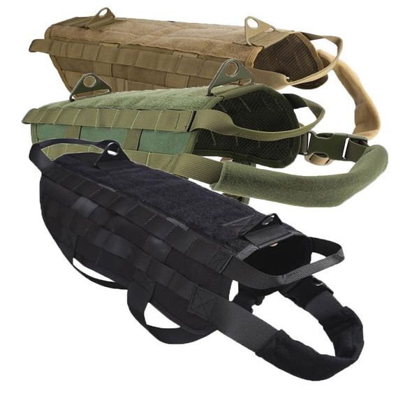tactical dog vest k9 harness small large size training hunting molle service clothing for pet accessories jackets, Camo;black
tactical dog vest k9 harness small large size training hunting molle service clothing for pet accessories jackets, Camo;black