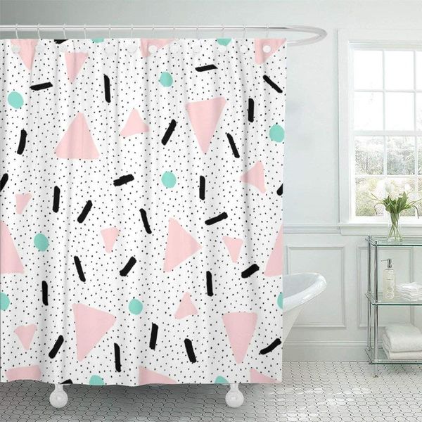 shower curtains abstract pattern in black pastel pink and mint green bathroom decor curtain sets with hooks polyester fabric
shower curtains abstract pattern in black pastel pink and mint green bathroom decor curtain sets with hooks polyester fabric