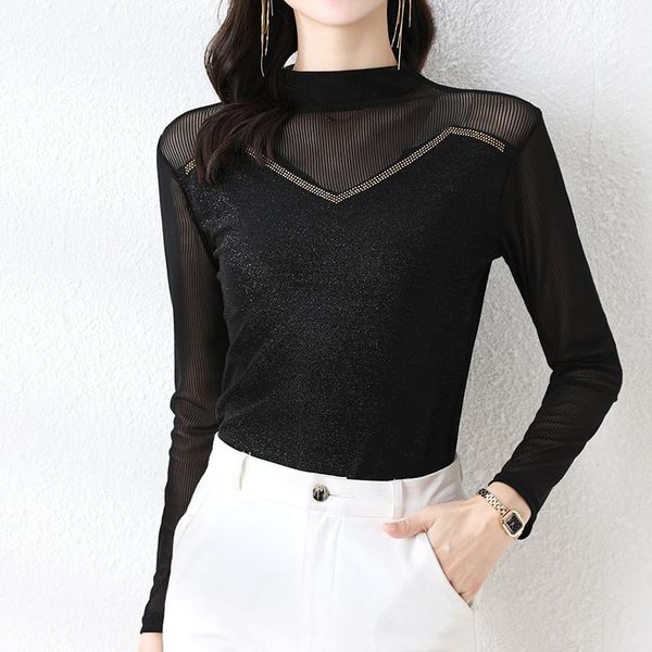 women's blouses & shirts blouse women autumn 2021 office lady vintage patchwork long sleeve mesh add black cloth nap blusas womens and, White
women's blouses & shirts blouse women autumn 2021 office lady vintage patchwork long sleeve mesh add black cloth nap blusas womens and, White