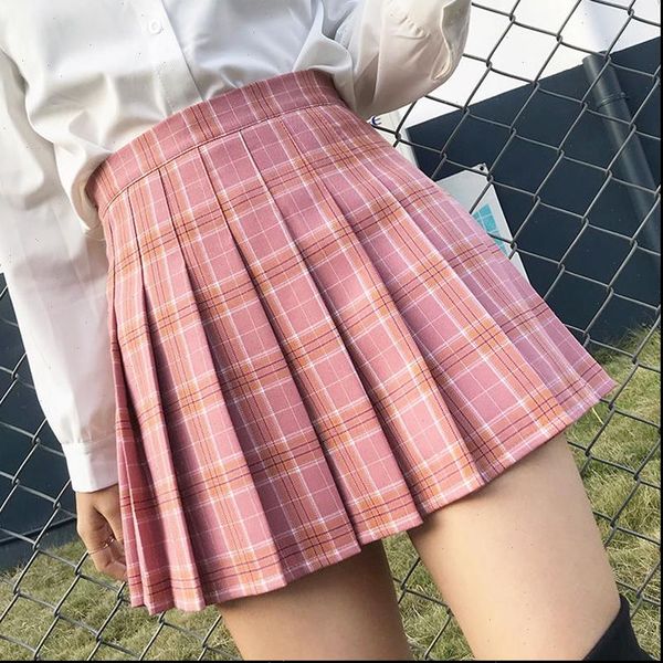 jmprs high waist pleated jk womens skirts summer japan sweet preppy style girls dance fashion plaid zipper faldas mujer, Black
jmprs high waist pleated jk womens skirts summer japan sweet preppy style girls dance fashion plaid zipper faldas mujer, Black