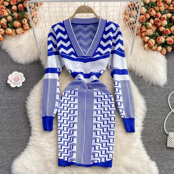 casual dresses autumn winter long sleeve v neck geometric knitting sweater dress women knitwear female basic sheath bodycon vestidos, Black;gray
casual dresses autumn winter long sleeve v neck geometric knitting sweater dress women knitwear female basic sheath bodycon vestidos, Black;gray