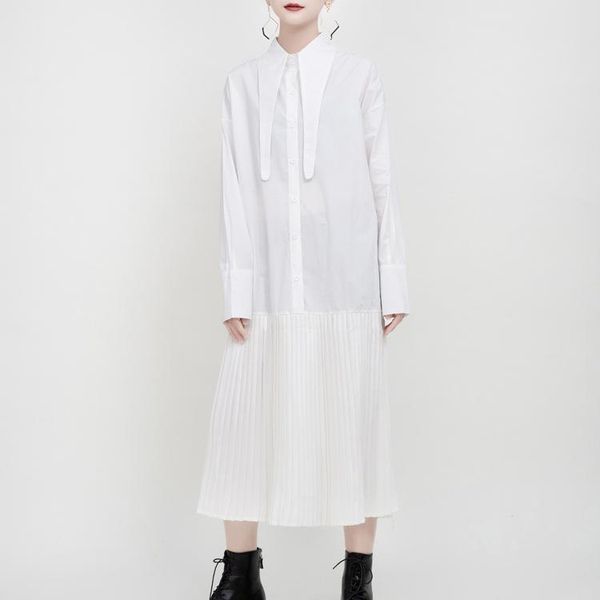casual dresses vm women dress patchwork long sleeve pleated black white cotton loose shirt 2021 fashion, Black;gray
casual dresses vm women dress patchwork long sleeve pleated black white cotton loose shirt 2021 fashion, Black;gray