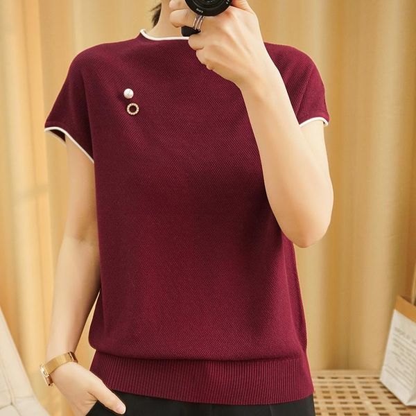 women's sweaters pure cotton knitted sweater female pullover o-neck short-sleeved thin loose fashion soft, White;black
women's sweaters pure cotton knitted sweater female pullover o-neck short-sleeved thin loose fashion soft, White;black
