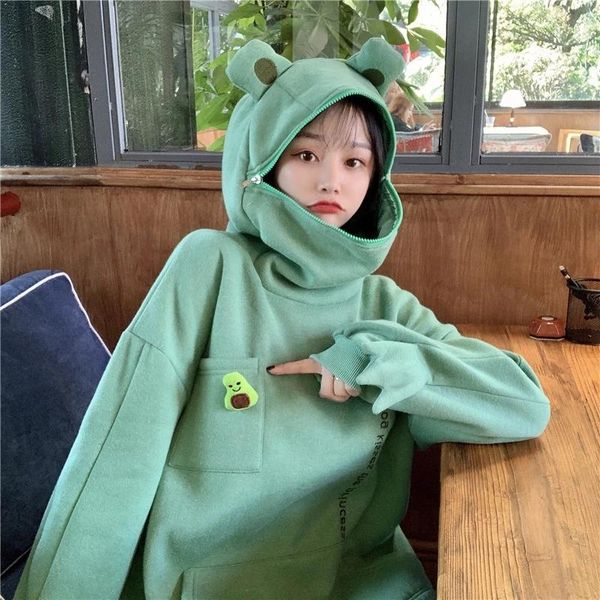 winter warm frog hoodies women thick loose fit fleece girls sweatshirt coat outwear hooded pullover soft clothes women's & sweatshirts, Black
winter warm frog hoodies women thick loose fit fleece girls sweatshirt coat outwear hooded pullover soft clothes women's & sweatshirts, Black