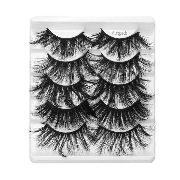 ungraded 5 pairs 25mm 3d faux mink lashes mixed styles fluffy thick long wispies eyelashes eye makeup extension tools false
ungraded 5 pairs 25mm 3d faux mink lashes mixed styles fluffy thick long wispies eyelashes eye makeup extension tools false