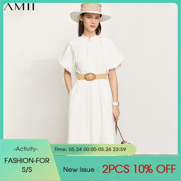 minimalism summer women's dress vintage 100%cotton stand collar belt puff sleeve calf-length aline 12140497 210527, Black;gray
minimalism summer women's dress vintage 100%cotton stand collar belt puff sleeve calf-length aline 12140497 210527, Black;gray
