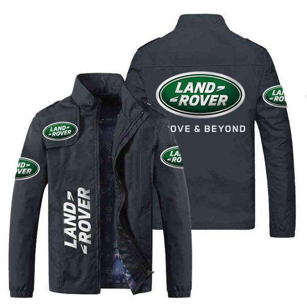 autumn new casual high neck et, oversized men's et with land rover, Black
