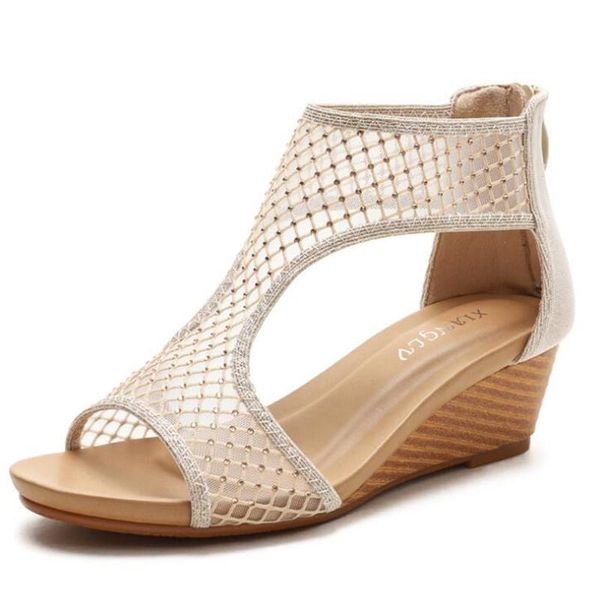 large size roman style 2021 versatile heightened temperament wedge women's shoes open toe 5cm high heel sandals jzj1418-6, Black
large size roman style 2021 versatile heightened temperament wedge women's shoes open toe 5cm high heel sandals jzj1418-6, Black