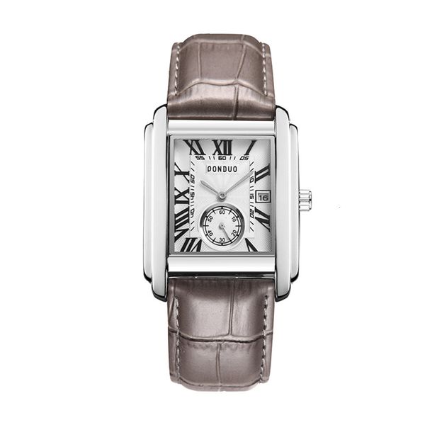 watch calendar two pin, half square quartz watch, men's fashion student's simple waterproof tiktok., Slivery;brown
watch calendar two pin, half square quartz watch, men's fashion student's simple waterproof tiktok., Slivery;brown
