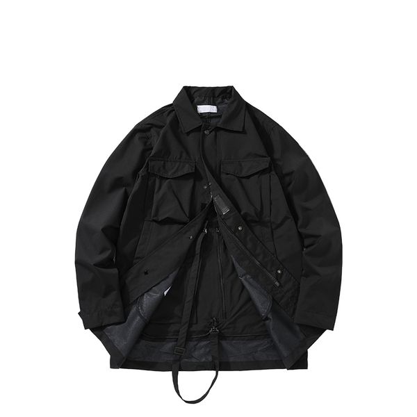 spring and autumn men's jacket foldable bag frock coat solid outdoor couple european american fashion brand simplicity, Black;brown
spring and autumn men's jacket foldable bag frock coat solid outdoor couple european american fashion brand simplicity, Black;brown