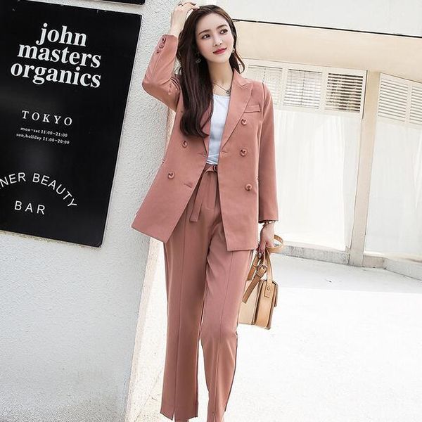 autumn women pant suits double breasted notched collar jacket blazer & sashes female work 2021 df512 women's two piece pants, White
autumn women pant suits double breasted notched collar jacket blazer & sashes female work 2021 df512 women's two piece pants, White
