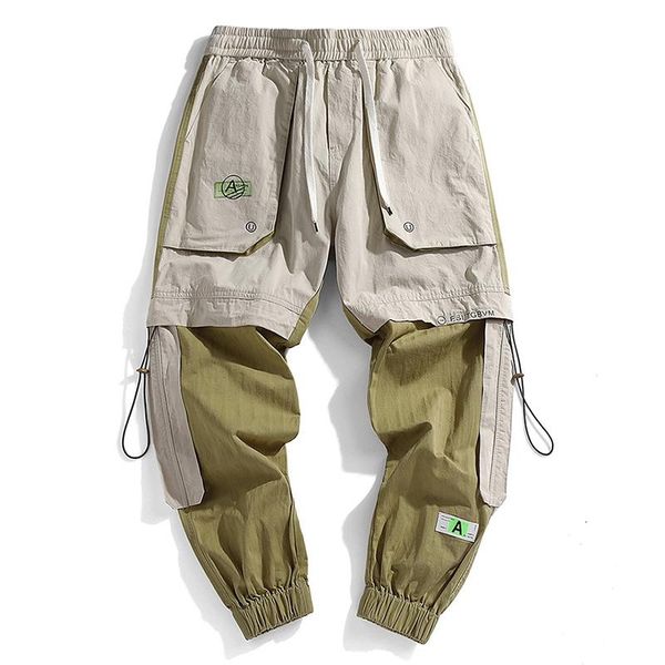 mens cargo pants men 2021 patchwork side pockets joggers hip hop japanese streetwear trousers khaki for men's, Black
mens cargo pants men 2021 patchwork side pockets joggers hip hop japanese streetwear trousers khaki for men's, Black