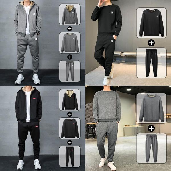 men's pants warm sport suit men winter sportsuit hoodies sets fleece tracksuit windproof gym run sportswear thermal clothing, Black
men's pants warm sport suit men winter sportsuit hoodies sets fleece tracksuit windproof gym run sportswear thermal clothing, Black