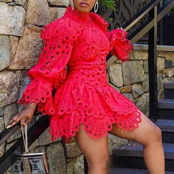casual dresses women christmas short dress lantern sleeves hollow out ruffles party female african date robes vestiods slim elegant, Black;gray
casual dresses women christmas short dress lantern sleeves hollow out ruffles party female african date robes vestiods slim elegant, Black;gray