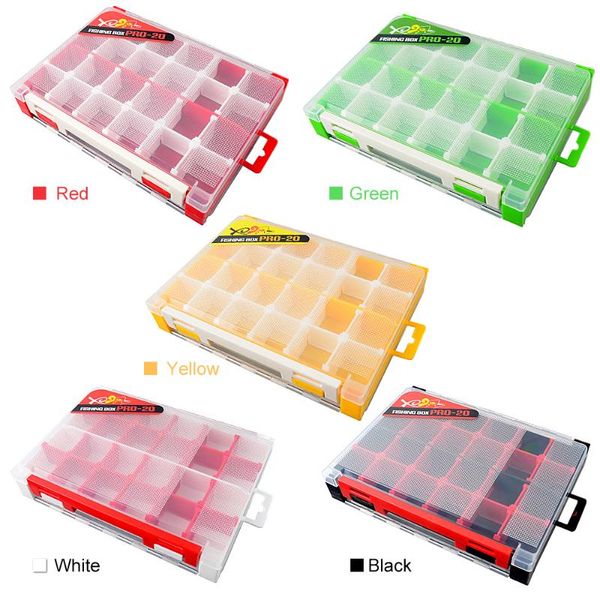 fishing accessories double sided tackle box storage trays with removable dividers lures hooks organizer case
fishing accessories double sided tackle box storage trays with removable dividers lures hooks organizer case