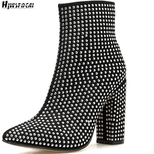 boots hjwsfdcai fashion zipper rhinestone decor women winter ankle chunky heel ladies short street style mujer shoes, Black
boots hjwsfdcai fashion zipper rhinestone decor women winter ankle chunky heel ladies short street style mujer shoes, Black