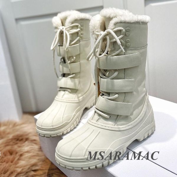 boots winter fashion white wool knight shoes women's bucklet strap long anti-cold ladies snow fur, Black
boots winter fashion white wool knight shoes women's bucklet strap long anti-cold ladies snow fur, Black