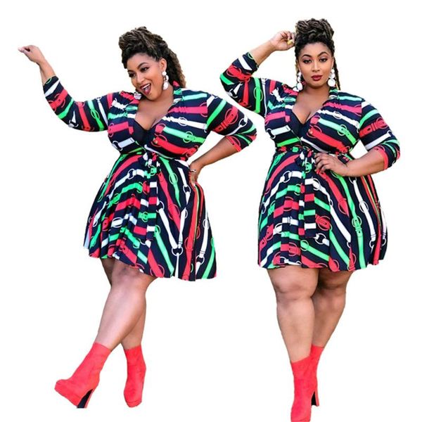 plus size dresses printed thin buttons v-neck long sleeve belt street wear casual swing summer dress wholesale drop, Black
plus size dresses printed thin buttons v-neck long sleeve belt street wear casual swing summer dress wholesale drop, Black