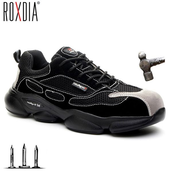 roxdia brand lightweight steel toecap men safety shoes women work outdoor breathable male female shoes plus size 36-46 rxm648 210923, Black
roxdia brand lightweight steel toecap men safety shoes women work outdoor breathable male female shoes plus size 36-46 rxm648 210923, Black